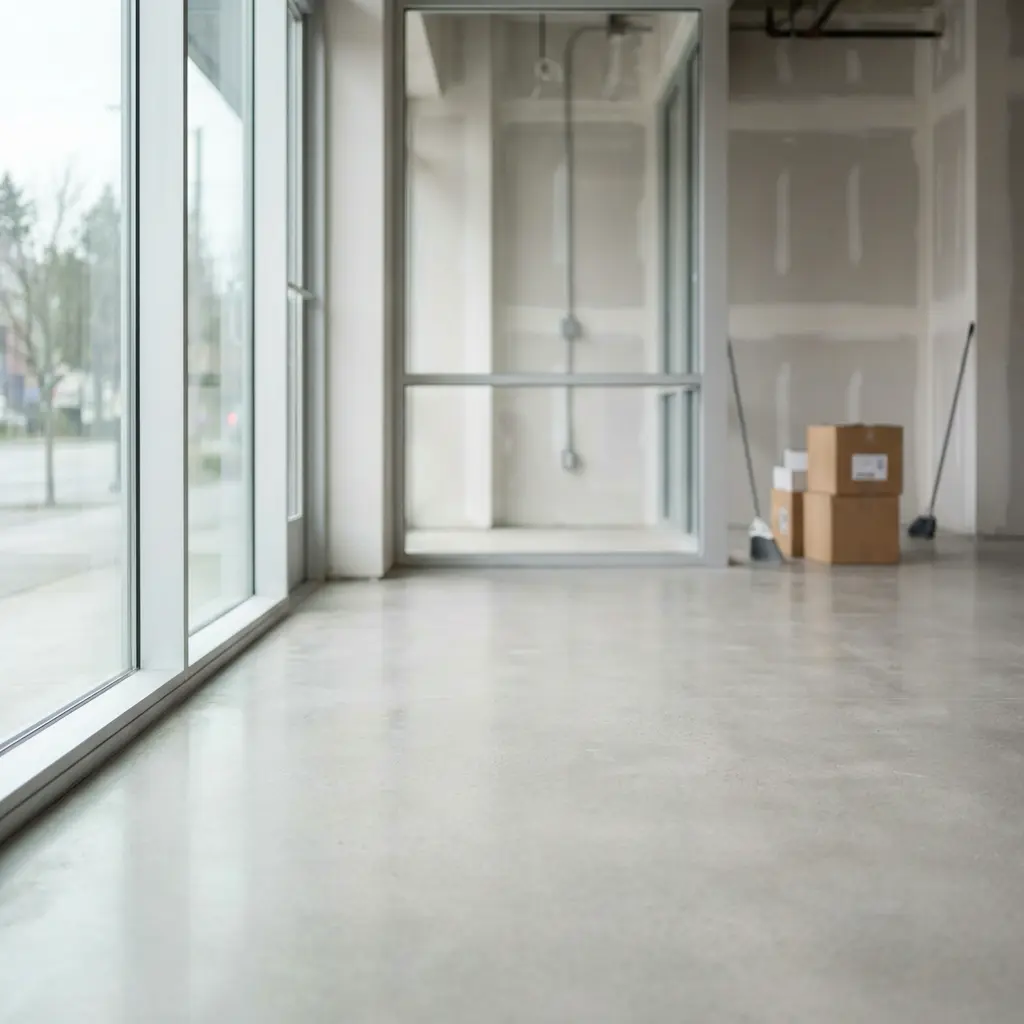 Detailaufnahme der Baureinigung